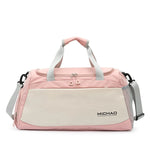 Sports Duffel Bag Water-Resistant Fabric Spacious Multiple Pockets