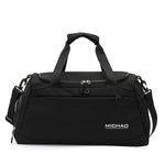 Sports Duffel Bag Water-Resistant Fabric Spacious Multiple Pockets