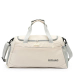 Sports Duffel Bag Water-Resistant Fabric Spacious Multiple Pockets
