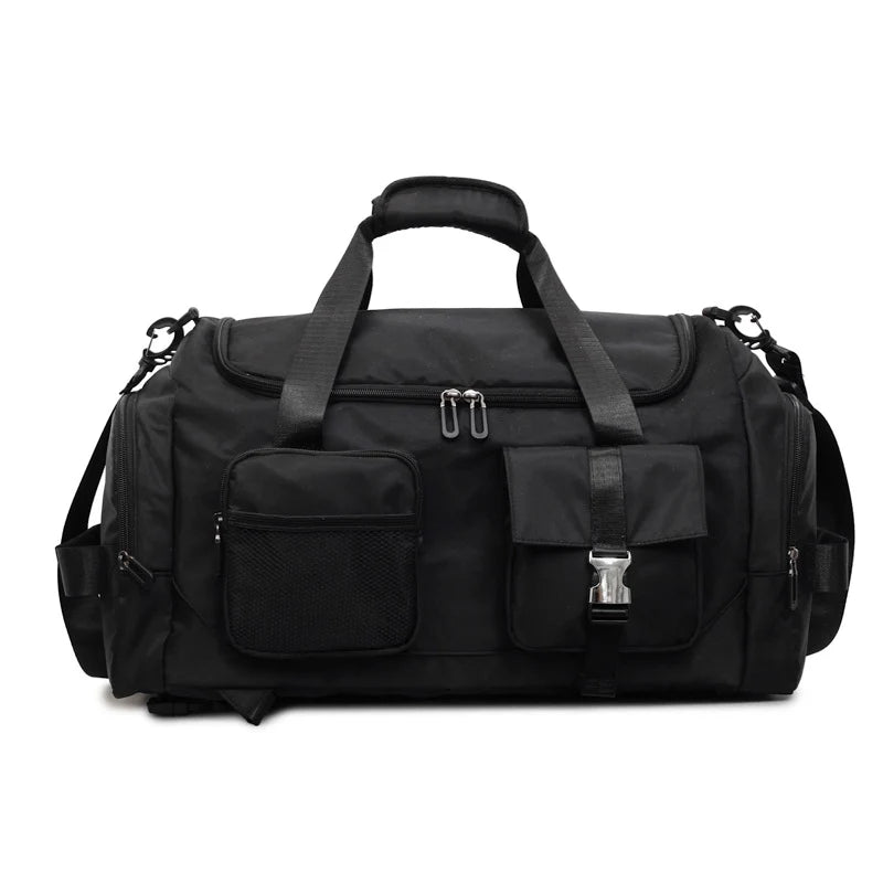 Sports Duffel Bag Water-Resistant Multi-Pocket & Padded Handles