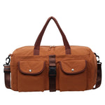 Sports Duffel Bag Water-Resistant Multiple Compartments Adjustable Padded Strap
