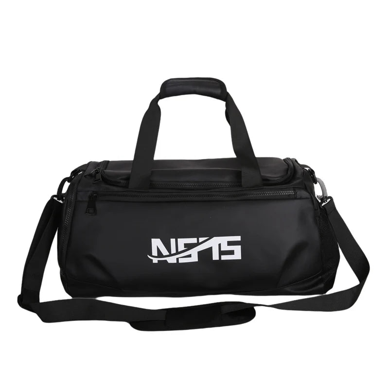 Sports Duffel Bag Water-Resistant Multiple Pockets & Detachable Strap
