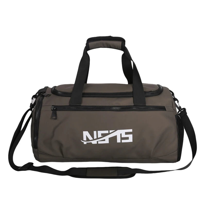 Sports Duffel Bag Water-Resistant Multiple Pockets & Detachable Strap