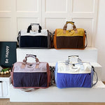 Sports Duffel Bag Water-Resistant Multiple Pockets & Padded Straps