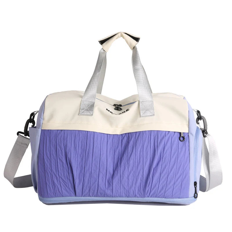 Sports Duffel Bag Water-Resistant Multiple Pockets & Padded Straps