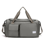 Sports Duffel Bag Water-Resistant Multiple Zippered Pockets Adjustable Strap