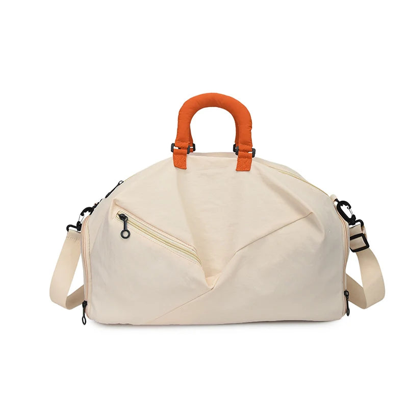 Sports Duffle Bag Large Capacity Multiple Compartments & Padded Handles