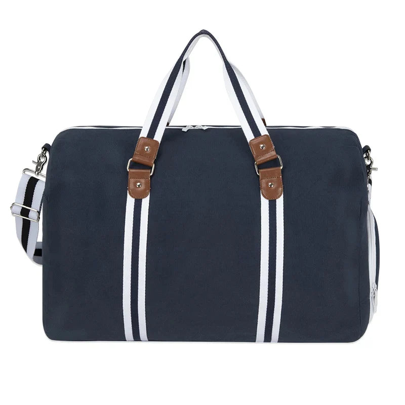 Sports Duffle Bag Shoe Compartment Water-Resistant & Multiple Pockets