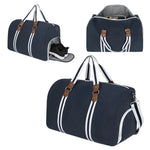 Sports Duffle Bag Shoe Compartment Water-Resistant & Multiple Pockets