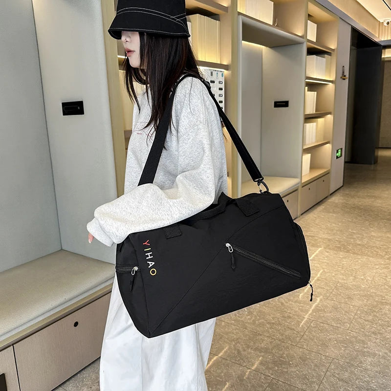 Sports Duffle Bag Water-Resistant Multi-Compartment Shoe Pocket