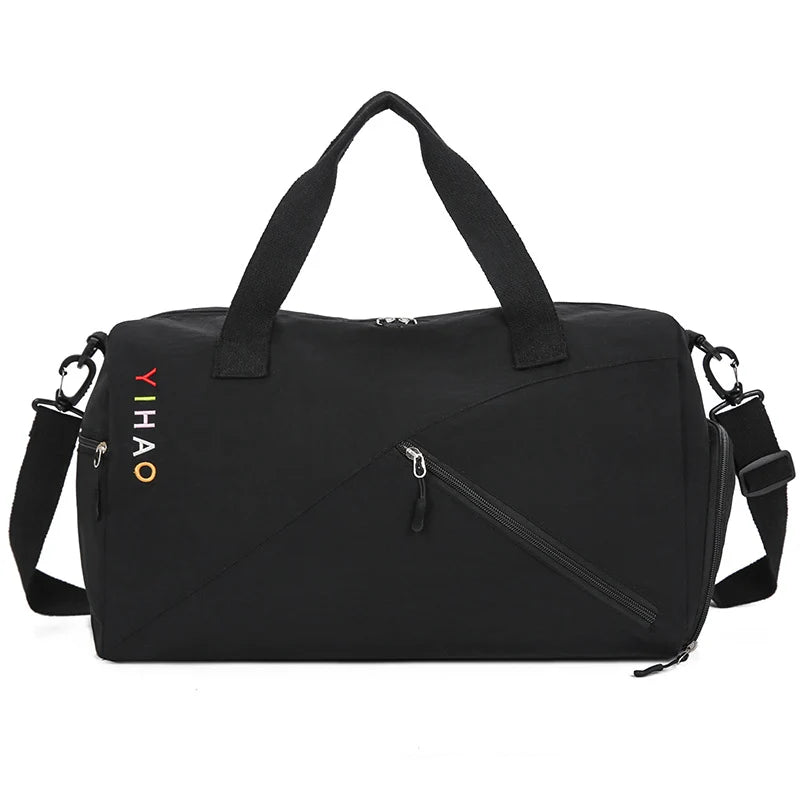 Sports Duffle Bag Water-Resistant Multi-Compartment Shoe Pocket