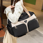 Sports Duffle Bag Water-Resistant Multi-Pocket Adjustable Strap