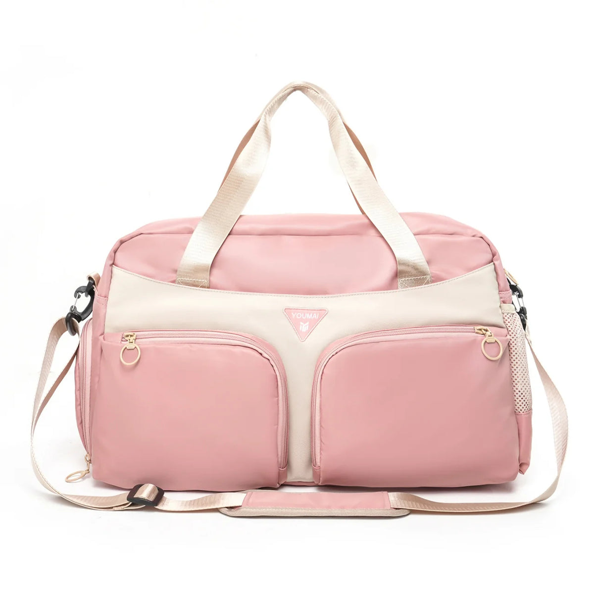 Sports Duffle Bag Water-Resistant Multi-Pocket Adjustable Strap