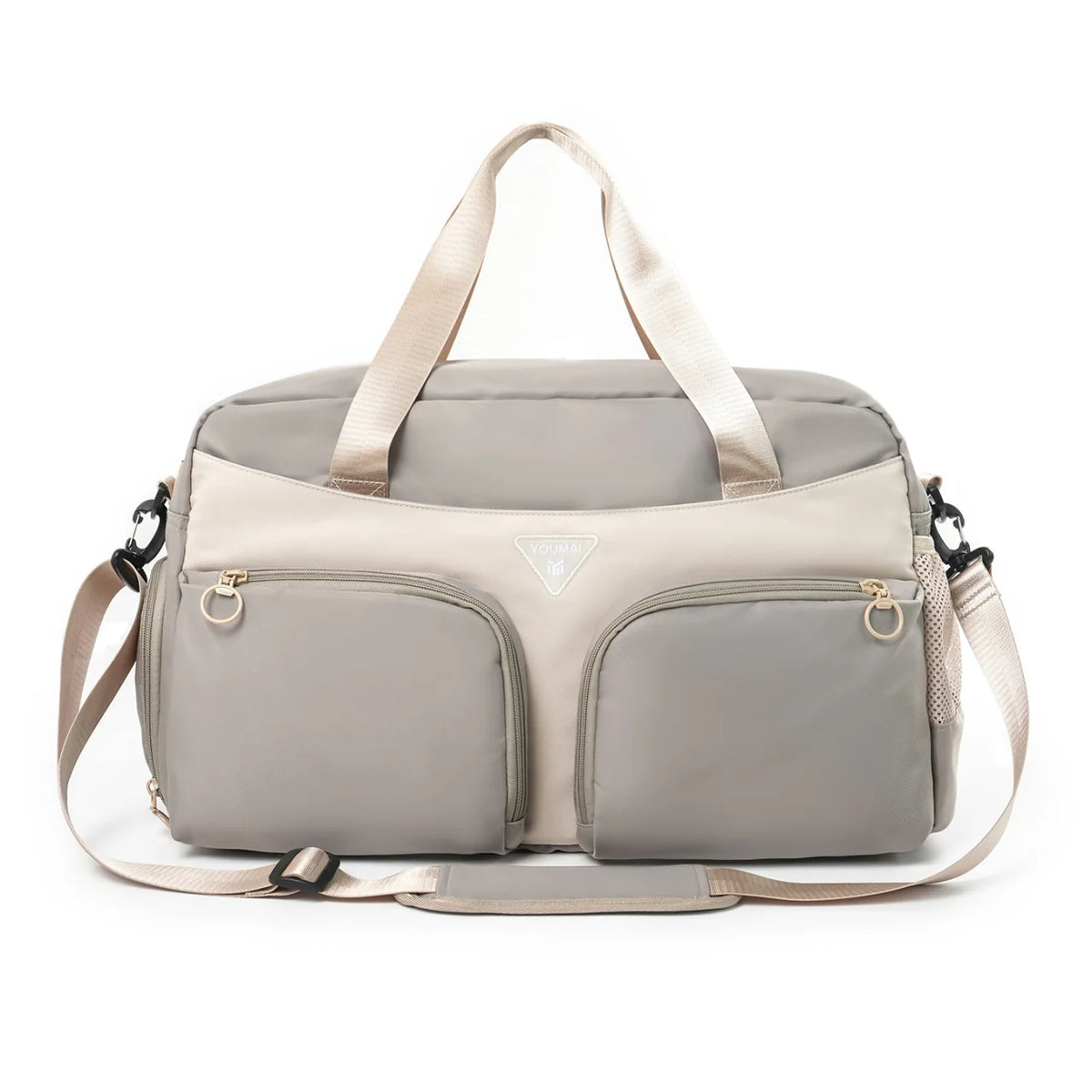 Sports Duffle Bag Water-Resistant Multi-Pocket Adjustable Strap