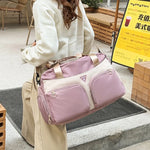 Sports Duffle Bag Water-Resistant Multi-Pocket Adjustable Strap