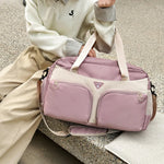 Sports Duffle Bag Water-Resistant Multi-Pocket Adjustable Strap