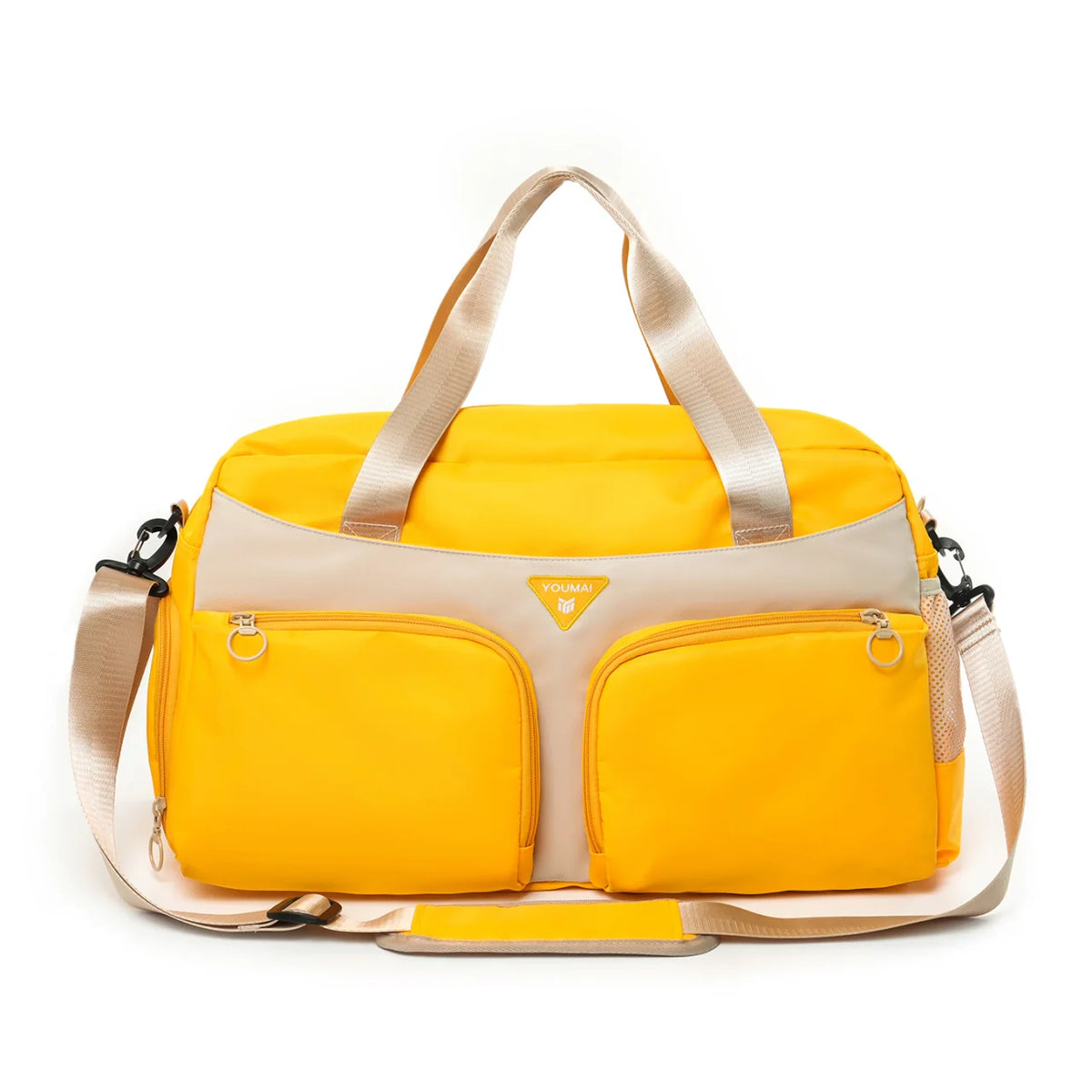 Sports Duffle Bag Water-Resistant Multi-Pocket Adjustable Strap