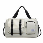 Sports Duffle Bag Water-Resistant Multi-Pocket Shoe Compartment