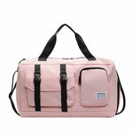 Sports Duffle Bag Water-Resistant Multi-Pocket Shoe Compartment
