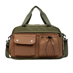 Sports Duffle Bag Water-Resistant Multiple Compartments Adjustable Shoulder Strap