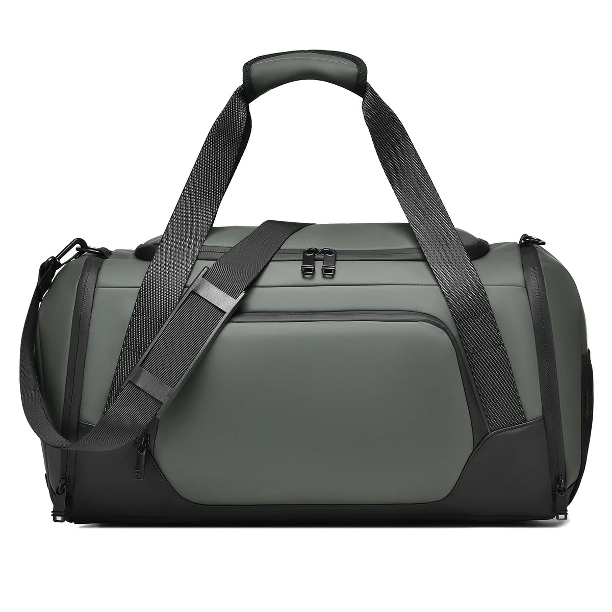 Sports Duffle Bag Water-Resistant Multiple Compartments Adjustable Strap