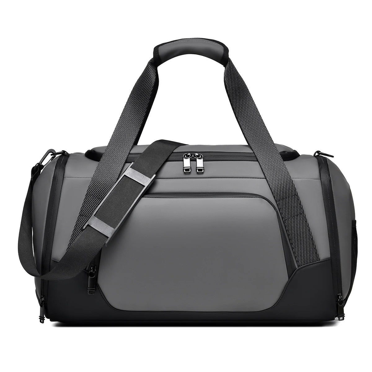 Sports Duffle Bag Water-Resistant Multiple Compartments Adjustable Strap