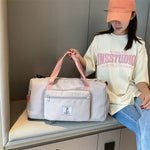 Sports Duffle Bag Water-Resistant Multiple Pockets Removable Shoulder Strap
