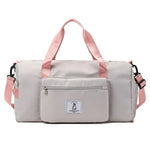 Sports Duffle Bag Water-Resistant Multiple Pockets Removable Shoulder Strap