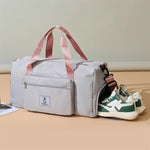 Sports Duffle Bag Water-Resistant Multiple Pockets Removable Shoulder Strap