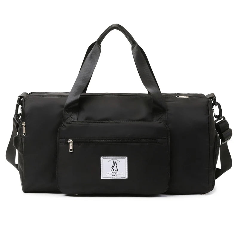 Sports Duffle Bag Water-Resistant Multiple Pockets Removable Shoulder Strap