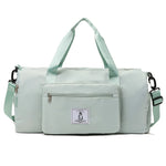Sports Duffle Bag Water-Resistant Multiple Pockets Removable Shoulder Strap