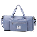 Sports Duffle Bag Water-Resistant Multiple Pockets Removable Shoulder Strap