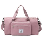 Sports Duffle Bag Water-Resistant Multiple Pockets Removable Shoulder Strap