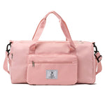 Sports Duffle Bag Water-Resistant Multiple Pockets Removable Shoulder Strap