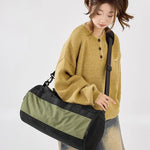 Sports Duffle Bag Water-Resistant Shoe Pocket & Adjustable Straps