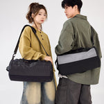 Sports Duffle Bag Water-Resistant Shoe Pocket & Adjustable Straps