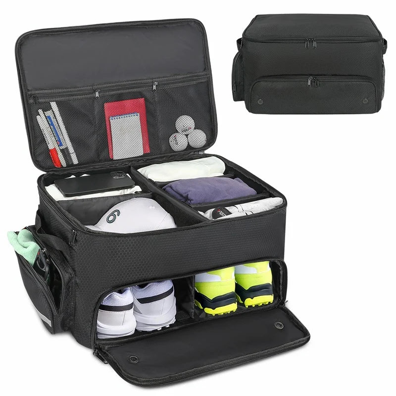 Sports Gear Organizer Multi-Compartment Zippered Lightweight & Durable