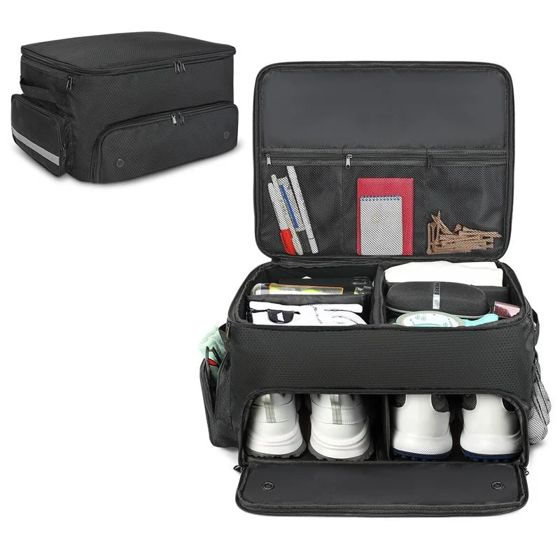 Sports Gear Organizer Multi-Compartment Zippered Lightweight & Durable