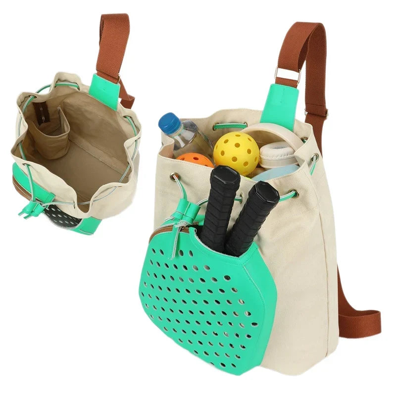 Sports Tote Bag Weather-Resistant Exterior Pouch & Adjustable Strap