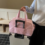 Sports Travel Bag Spacious Compartment Mesh Pockets Adjustable Strap
