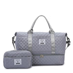Sports Travel Bag Waterproof Quilted Detachable Shoulder Strap