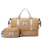 Sports Travel Bag Waterproof Quilted Detachable Shoulder Strap