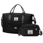 Sports Travel Bag Waterproof Quilted Detachable Shoulder Strap