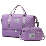 Sports Travel Bag Waterproof Quilted Detachable Shoulder Strap