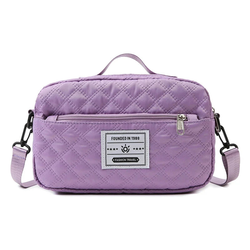 Sports Travel Bag Waterproof Quilted Detachable Shoulder Strap