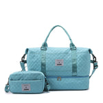 Sports Travel Bag Waterproof Quilted Detachable Shoulder Strap