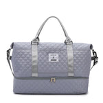 Sports Travel Bag Waterproof Quilted Detachable Shoulder Strap