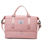 Sports Travel Bag Waterproof Quilted Detachable Shoulder Strap