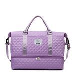 Sports Travel Bag Waterproof Quilted Detachable Shoulder Strap