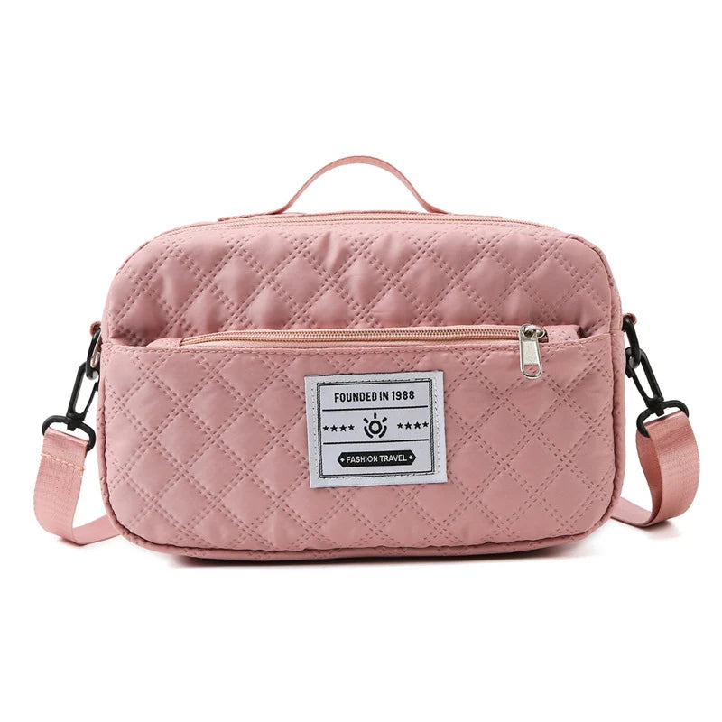 Sports Travel Bag Waterproof Quilted Detachable Shoulder Strap